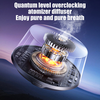 New Arrival 3 Modes Black Car Freshener Diffuser Aluminium Alloy Smart New Aroma Diffuser For Car