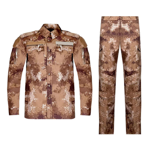 DF728 Desert Digital Camouflage Tactical Suit Men’s Long Sleeve Shirt and Cargo Pants <b>Hook</b> & Loop Panel Multi‑Pocket Field - Product Image 4
