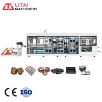 Automatische thermonucleaire wegwerp lunchbox PP/PS/PVC thermoplastische thermoformmachine met motor