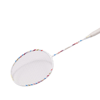 Raquette de badminton personnalisée en fibre de carbone pour les sports de plein air
