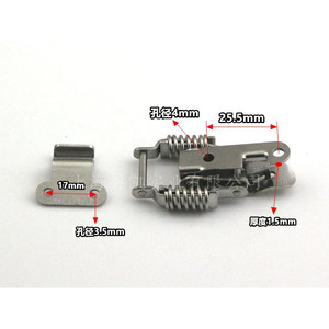 Xinjieliang Furniture Lock Iron Spring Hook 59mm Keyless Industrial Design for Wooden <b>Crate</b> Electrical <b>Box</b> - Product Image 2