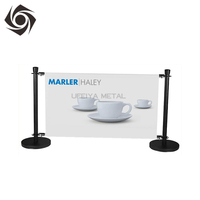 Bannière de café en plein air, sur mesure, 1.4m, barrière publicitaire, poste d'impression, 1 pièce