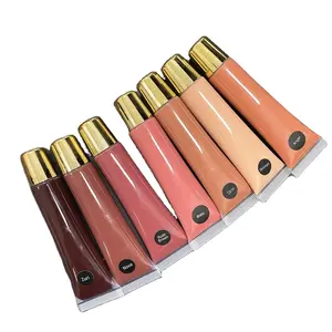 New Đến Hot Bán OEM Tùy Chỉnh Mỹ Phẩm Nhãn Hiệu Riêng Trang Điểm Water Proof Glitter Lỏng Son Môi Rõ Ràng Lipgloss