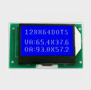 3 zoll lcd display bildschirm 9 pin stecker grafische display 128x6 4 12864 cog lcd monocolor negative blau serial interface