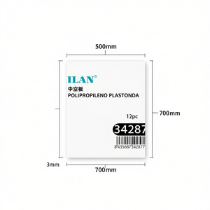 Pannello Cavo ILAN 500x700mm Spessore 3mm Polipropilene Plastonda 12pz - Product Image 3