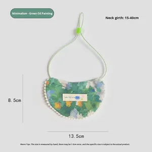 ผ้ากันเปื้อนสัตว์เลี้ยงลายการ์ตูนโพลีเอสเตอร์แบบปรับได้สำหรับสุนัขและแมว - Product Image 4