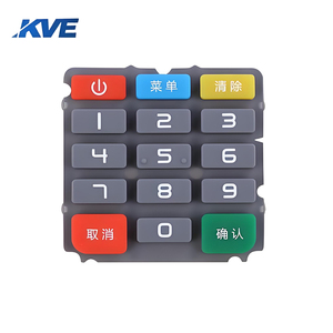 Tùy chỉnh điện tử máy tính điều khiển từ xa bàn phím Bàn phím dẫn điện cao su <span class=keywords><strong>Silicone</strong></span> nút liên hệ với phim - Product Image 1