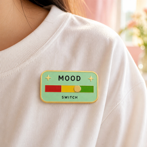 Pins de solapa de esmalte duro y blando con diseño de máquina de estados de ánimo, personalizados, de metal, para la <span class=keywords><strong>salud</strong></span> mental, venta al por mayor, novedad, divertidos y populares - Product Image 3