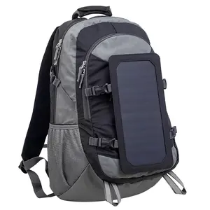 Custom Camping Charger Laptop Backpack Solar Battery Panel Carry Bag