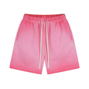 Shorts pour hommes personnalisés avec logo, unisexe, couleur unie, vente en gros, grande taille, style streetwear, en coton, surdimensionnés - Product Image 6