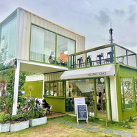 Casa contenedor Modular de estructura de acero pequeña portátil para exteriores para uso en tienda de oficina en casa DISEÑO DE Panel sándwich móvil