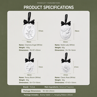Diffuseur d'arômes suspendu vintage en pierre de plâtre microporeuse naturelle, écologique et de haute pureté, parfum botanique