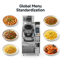 Robot de cuisine professionnel pour la restauration, machine à frire automatique grande capacité, écran tactile numérique, économie d'énergie pour les hôtels et les cuisines centralisées