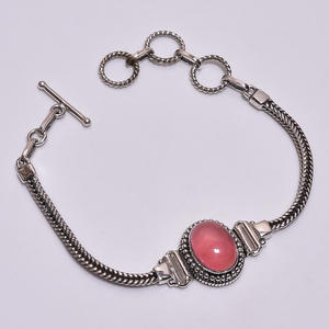 Hermosa pulsera de piedras preciosas genuinas turquesas DE LA Bella Durmiente Natural, pulsera de piedras preciosas de plata esterlina 925, joyería de plata 925 - Product Image 4