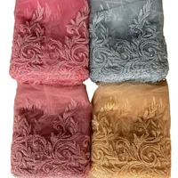 Exquis Rose Or Floral Strass Sequin Graine Perle Dentelle Applique Feuilles Motif Perlé Dentelle Garniture pour Robe De Mariée De Mariage