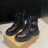 Bottes Martin de mode pour le commerce extérieur, nouvelle collection automne-hiver 2026, style coréen simple et décontracté, grandes tailles, pour femmes