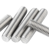 10pcs/bag High Quality Carbon Steel Zinc-plated Full Thread Rods Stud Bolt M3 M5 M6 M8 M10 M12 M14 M16 M20 Grade 4.8 Round Head