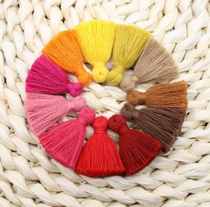 Ingrosso 3cm di cotone con nappine <span class=keywords><strong>pomponi</strong></span> per abbigliamento Mini frangia decorativa per camicette tende tessuti per la casa - Product Image 2