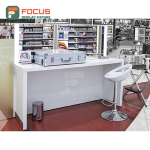 Industrial Designer Store <b>Brushed</b> Stainless Steel Display Case Retail Solution Provider Beauty Store Design - Product Image 6
