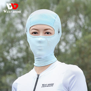 WEST BIKING-Máscara de seda de hielo fotocromática UV, cubierta de cabeza a prueba de sol profesional de verano con diseño de agujeros para gafas, cubierta facial para ciclismo - Product Image 6