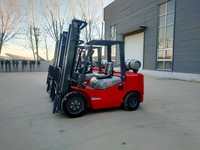 Chariot élévateur GPL de 3,5 tonnes avec moteur japonais certifié CE, double alimentation propane, chariot élévateur à gaz, Montacargas