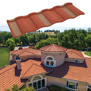 Tegola in Acciaio Rivestita in Pietra di Alta Qualità 1340*420mm, Tegola Romana Antivento e Fonoassorbente - Product Image 1