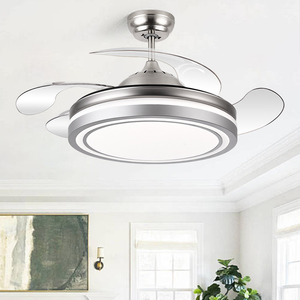 Ventilador de Techo Plegable Moderno 2026 con Control Remoto, 42 Pulgadas, 110v 220v, con Lámpara de Luces LED de Diseño - Product Image 3