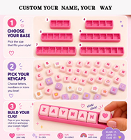 Relieve Stress Keychain Keycap Switches Key Chain Diy Keyboard Keychain Printing Logo Design Keyboard Keycaps Keychain