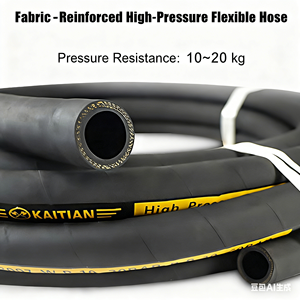 Kit Tubo per Sabbiatura Industriale Compatibile con Ghiaccio Secco/Granigliatura, Opzioni ID 1/2 Pollice e 3/4 Pollice, Tubo dell'Aria in Gomma Sintetica Nera - Product Image 4