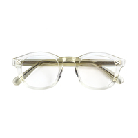 Lunettes optiques classiques unisexes en acétate transparent avec logo personnalisé, anti-lumière bleue