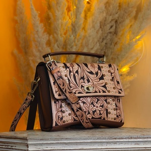 Maletín de Negocios de Cuero Genuino de Primera Calidad, Estilo Vintage, de Lujo, en Oferta, Colección de Bolsos de Mano Modernos y Elegantes - Product Image 2