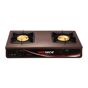 不锈钢家用烹饪燃气灶具双燃烧器燃气灶 - Product Image 1