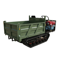 LIVRAISON GRATUITE Hydraulique Automatique Manuel Chenilles Diesel Dumper Camion Dumper sur Chenilles avec Certification