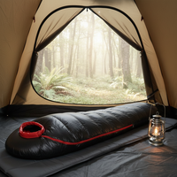 Nouveau Sac de Couchage Mummy Léger Quatre Saisons pour Adulte, Épais et Agrandi, en Nylon 400T20D, Remplissage 1800g de Duvet d'Oie, Idéal pour le Camping en Extérieur