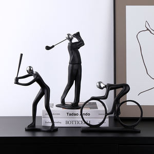 Décoration intérieure minimaliste moderne Sculpture en résine abstraite Ornements de bureau Décoration d'intérieur Décoration intérieure de la maison - Product Image 5