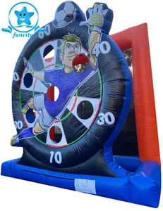 15x15ft Outdoor Commercial Football Dart Game Inflatable 3D Penalty Shootout