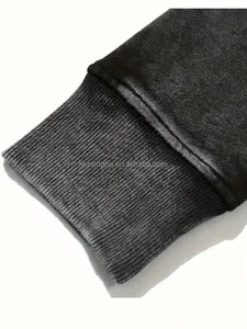 100% algodón pesado con capucha lavado ácido desgastado personalizado DTG estampado Logo bordado invierno bolsillo Oversize Pullover Unisex - Product Image 2