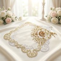 Napperons de table brodés à la française, sous-plats isolants, décorations pour tables de chevet et accessoires de pose – En stock