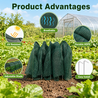 Filet d'ombrage vert en HDPE, toile pare-soleil avec taux d'ombrage de 50, 70, 90 %, filet de serre avec protection UV pour l'agriculture, le jardin et la volaille
