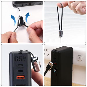 Cargador USB C GaN de 65W, Banco de Energía de 20000mAh, Cargador Inalámbrico Magnético Rápido para <span class=keywords><strong>iPhone</strong></span> 16, iWatch, Laptop, con Enchufe de CA - Product Image 6