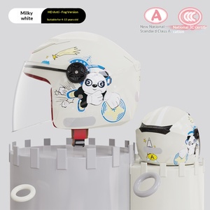엄선된 어린이용 ABS 전기 오토바이 헬멧 DOT ECE 인증 겨울 안전 남아 여아 사계절용 - Product Image 5