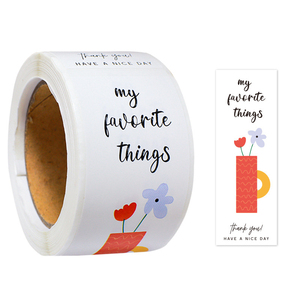 Tùy chỉnh in logo nhãn cho bao bì vinyl dán chống thấm nước in cuộn nhãn tròn dán phổ biến - Product Image 1