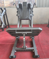 Machine à Squat Hack à Charge Libre 45 Degrés avec Coussin d'Épaule pour Salle de Sport Commerciale, Équipement d'Entraînement de Force en Acier Robuste et Réglable