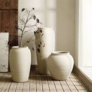 Macetas Redondas Creativas para Plantas de Interior, Centros de Mesa de Cerámica Antigua Hechas a Mano, Macetas de Cerámica Grandes y Pequeñas para Decoración del Hogar - Product Image 4