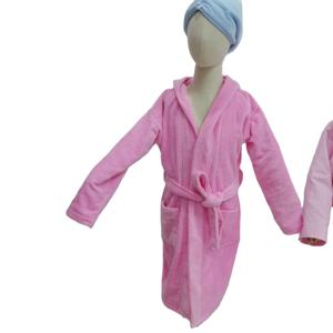 Wholesale Lovely Luxury Cartoon Robe pink <strong>100</strong>% <strong>Cotton</strong> Cartoon Rabbit Robes Children Hooded Velvet Pile <strong>Bathrobe</strong> for Girls - Product Image 1