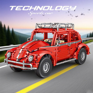 Tegal T5049 Beetle 1:10 Building Block Model Car 800+ Pieces Assembly Toy Gift for Kids and Adults - Product Image 1