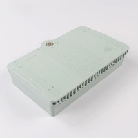Boîtier terminal fibre optique étanche IP65 à 4 ports en ABS avec répartiteur 1x4 pour montage mural ou sur poteau de réseau FTTH extérieur