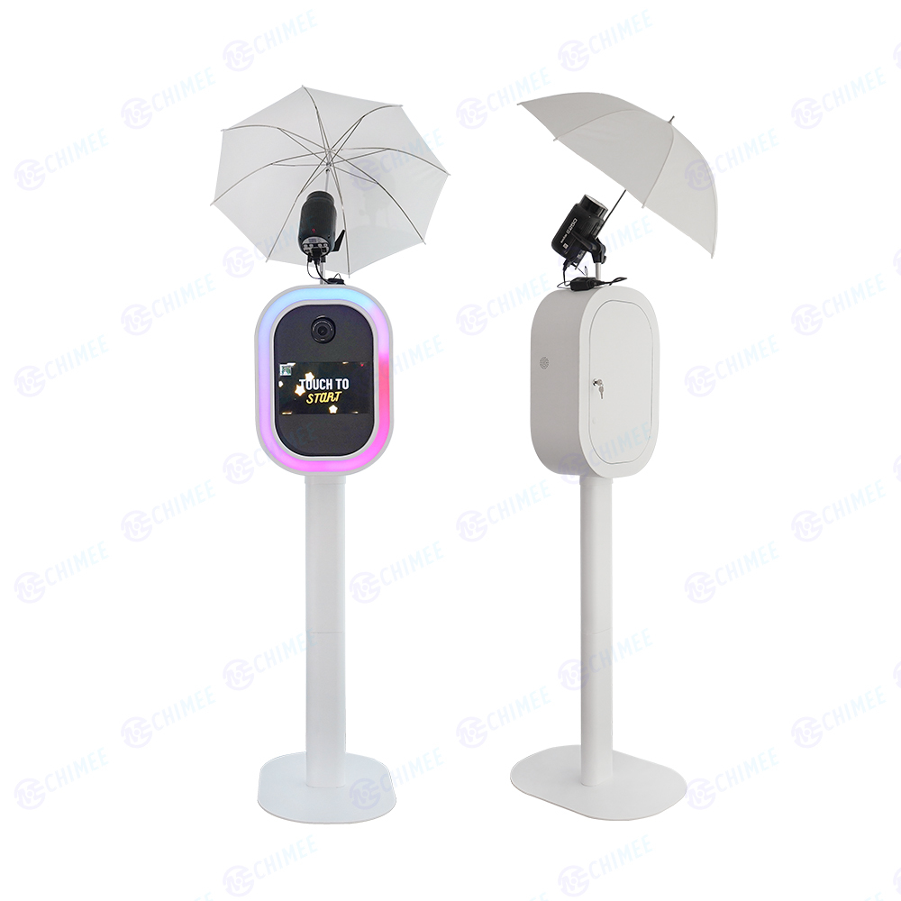 Camera Angle Adjust AI Touch Screen Stand Photobooth <strong>Kiosk</strong> DSLR Booth Shell Self Service Instant Print <strong>Photo</strong> Booth Machine