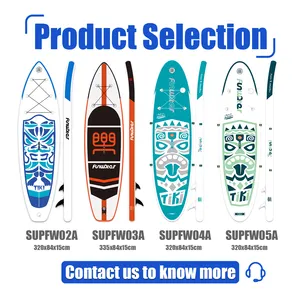 FUNWATER Dropshipping grosir papan dayung papan selancar Hidrofoil tiup sirip dayung papan sup Wakeboard papan selancar