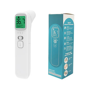 AOJ Thermomètre numérique auriculaire intelligent pour enfant Détecteur de fièvre <span class=keywords><strong>infrarouge</strong></span> <span class=keywords><strong>sans</strong></span> <span class=keywords><strong>contact</strong></span> frontal électrique Thermomètre auriculaire numérique Pistola - Product Image 1